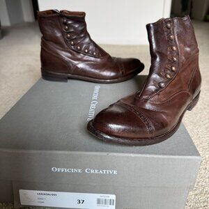 Officine Creative Lexikon/095 Brown Size 37 EU Booties